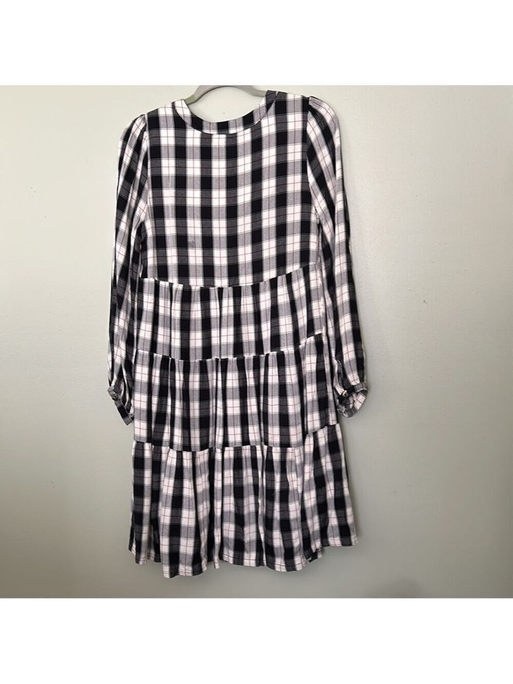 Anthropologie Maeve Amber Plaid Tiered Dress - Picture 8 of 11